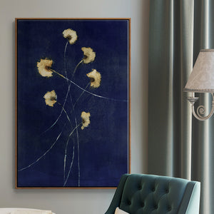 Indigo 1 - Framed Premium Gallery Wrapped Canvas L Frame - Ready to Hang