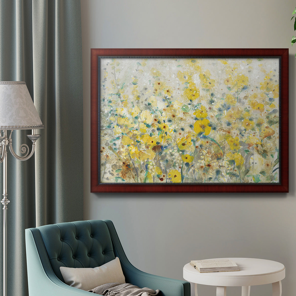 Cheerful Garden II Premium Framed Canvas- Ready to Hang