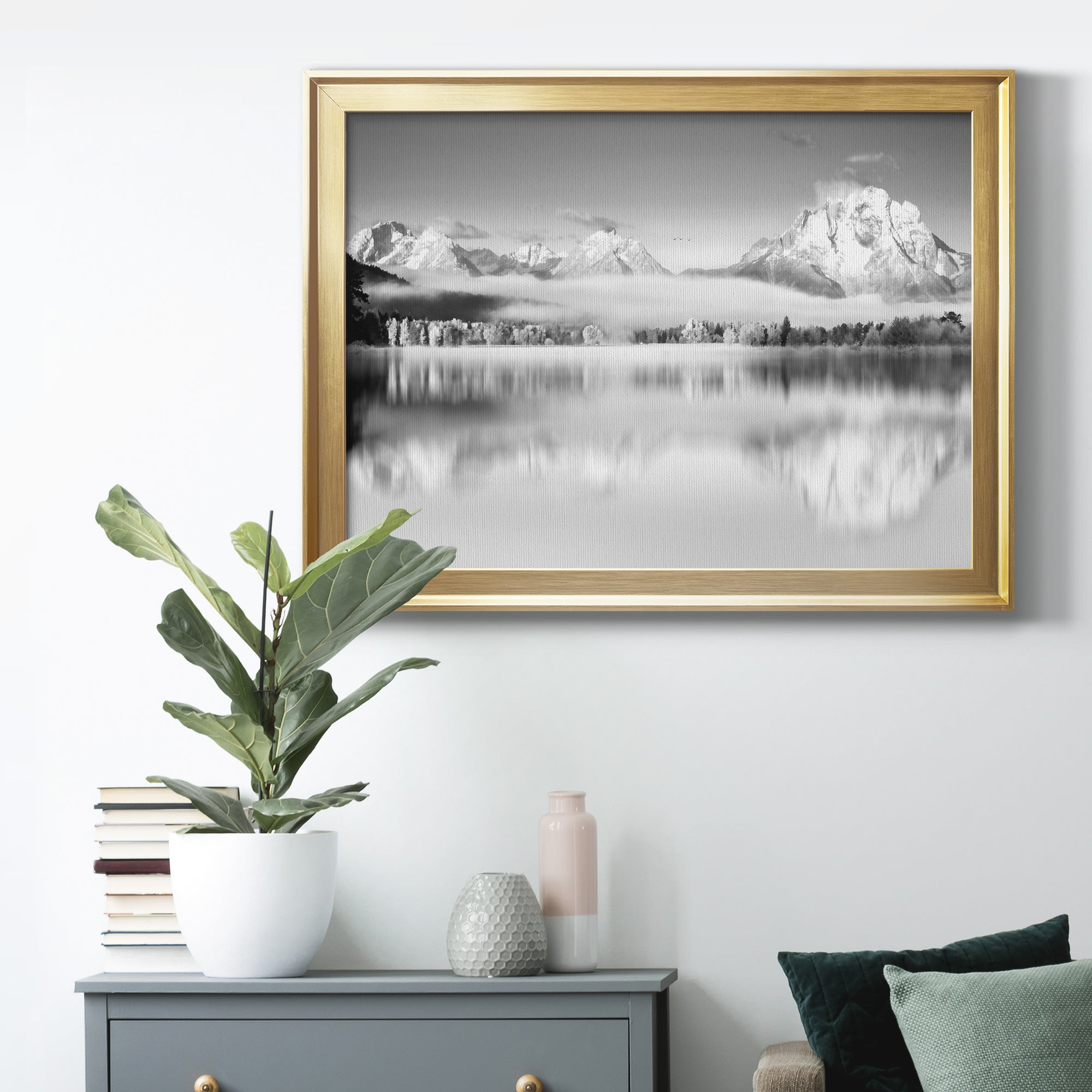 Peak Reflection Premium Classic Framed Canvas - Ready to Hang