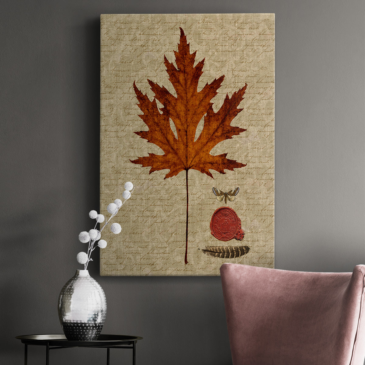 Autumn Leaf I Premium Gallery Wrapped Canvas - Ready to Hang