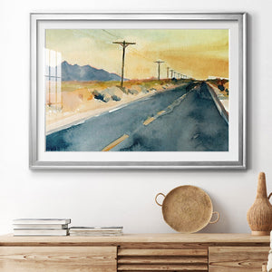 Deserted Highway II - Modern Framed Art Print