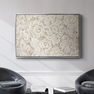 Vintage Abstract Print-XX Premium Framed Gallery Wrapped Canvas in Floating Frame