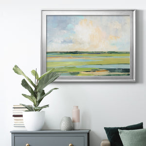 Pastel Horizon I - Modern Framed Canvas Print