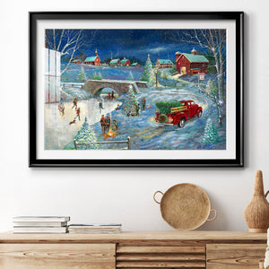 Warm Holiday Memories Premium Framed Print - Ready to Hang