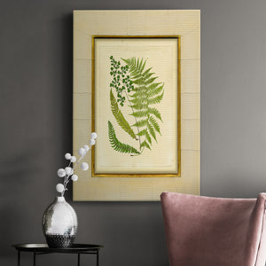 Fern with Crackle Mat (H) II Premium Gallery Wrapped Canvas - Ready to Hang