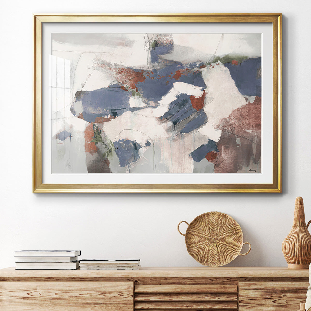 Coral Abstract Premium Framed Print - Ready to Hang
