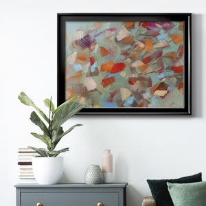Confetti Party - Modern Framed Canvas Print