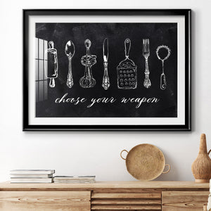 Choose Your Weapon - Modern Framed Art Print