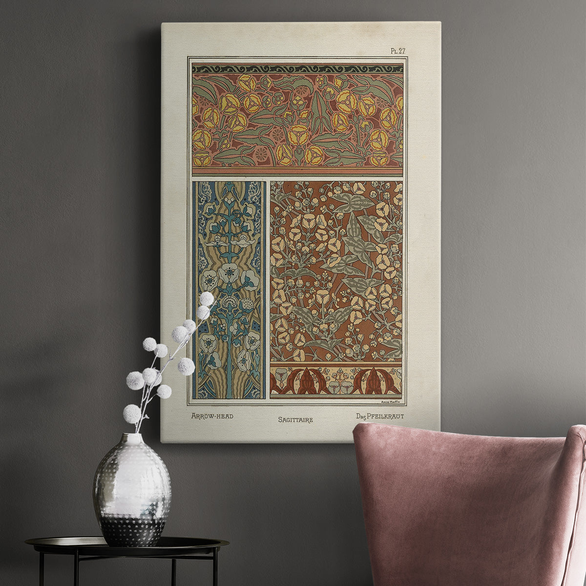 Nouveau Decorative II Premium Gallery Wrapped Canvas - Ready to Hang