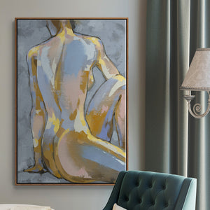 Grey Maiden II - Framed Premium Gallery Wrapped Canvas L Frame - Ready to Hang