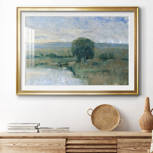 Riverbank Impression II - Modern Framed Art Print