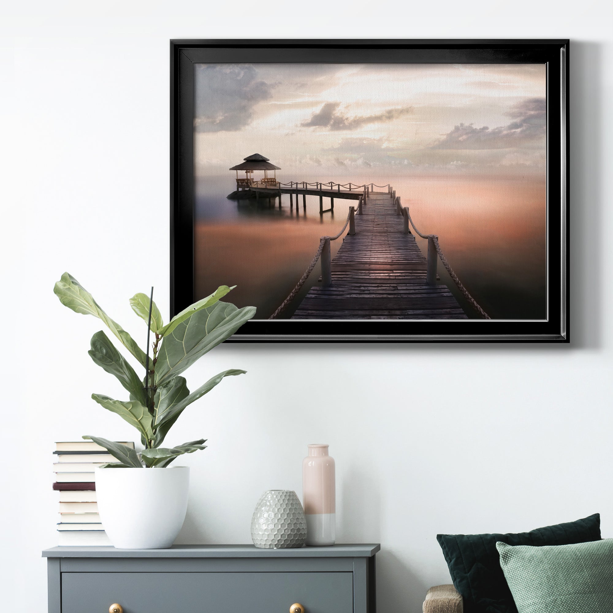 Early Morning Maldives Premium Classic Framed Canvas - Ready to Hang