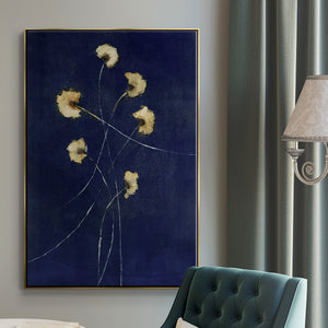 Indigo 1 - Framed Premium Gallery Wrapped Canvas L Frame - Ready to Hang