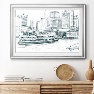 Ferryboats IV - Modern Framed Art Print