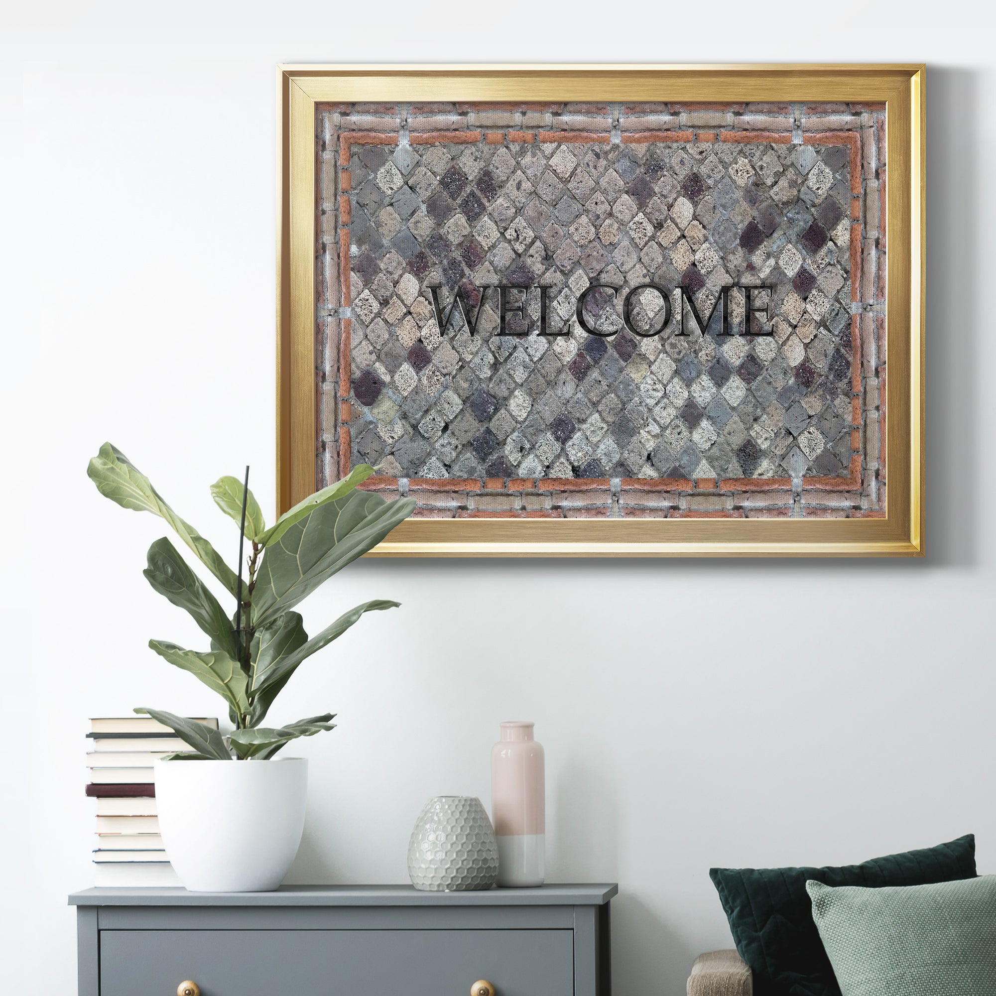 Pompeii Welcome Premium Classic Framed Canvas - Ready to Hang