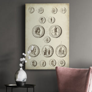 Antique Roman Coins III Premium Gallery Wrapped Canvas - Ready to Hang