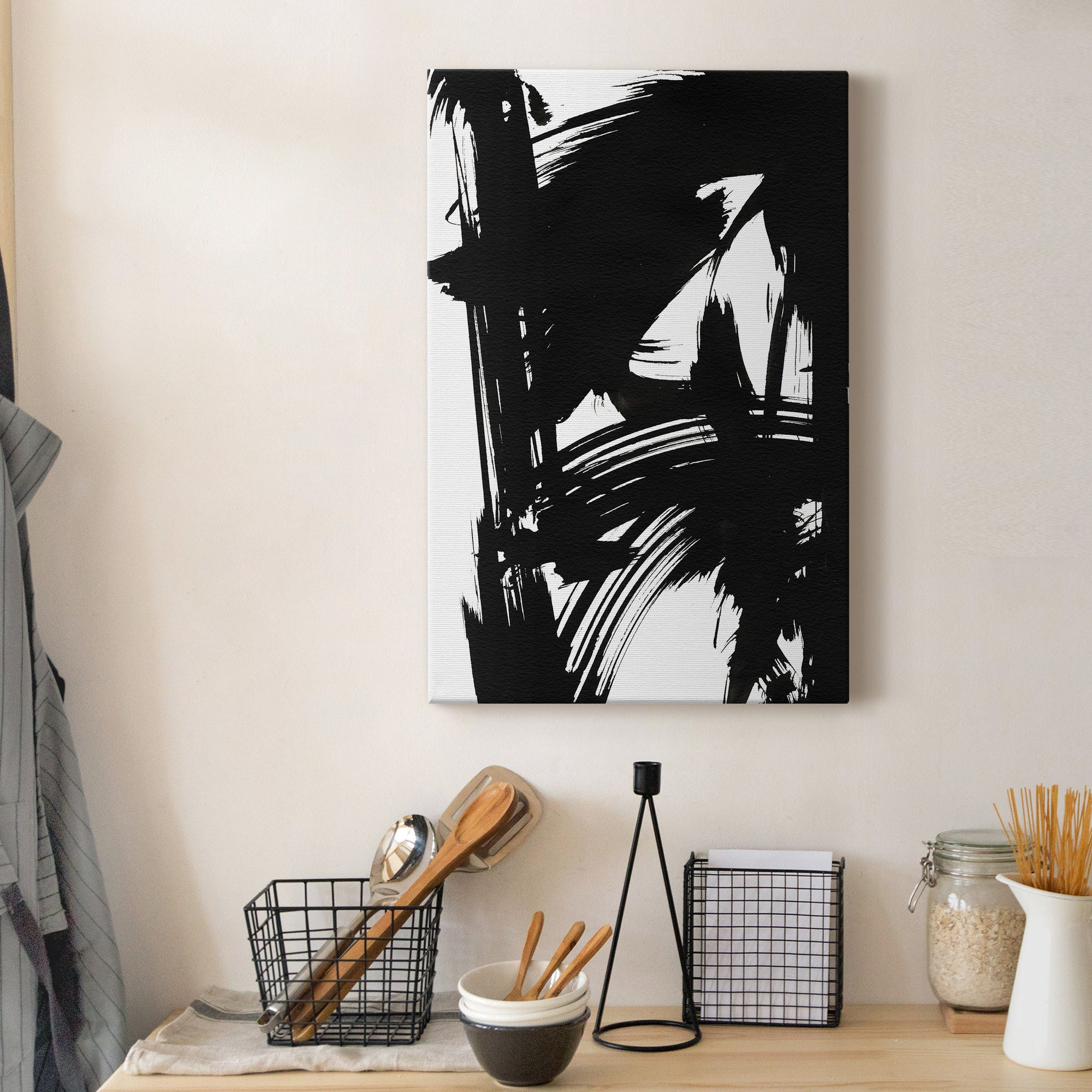 Black Bamboo II Premium Gallery Wrapped Canvas - Ready to Hang