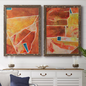 Primary Connection III - Barnwood Framed Canvas Set