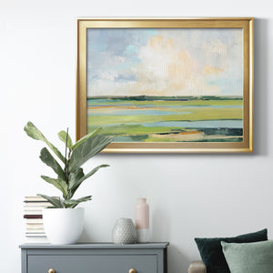Pastel Horizon I - Modern Framed Canvas Print