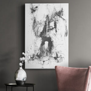 Graphite Abstract II Premium Gallery Wrapped Canvas - Ready to Hang