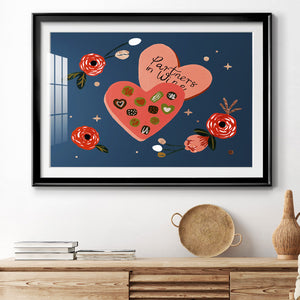 Happy Galentine I - Modern Framed Art Print