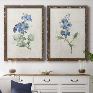 Farmhouse Periwinkle I   - Premium Framed Canvas 2 Piece Set - Ready to Hang