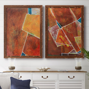 Primary Connection I - Barnwood Framed Canvas Set