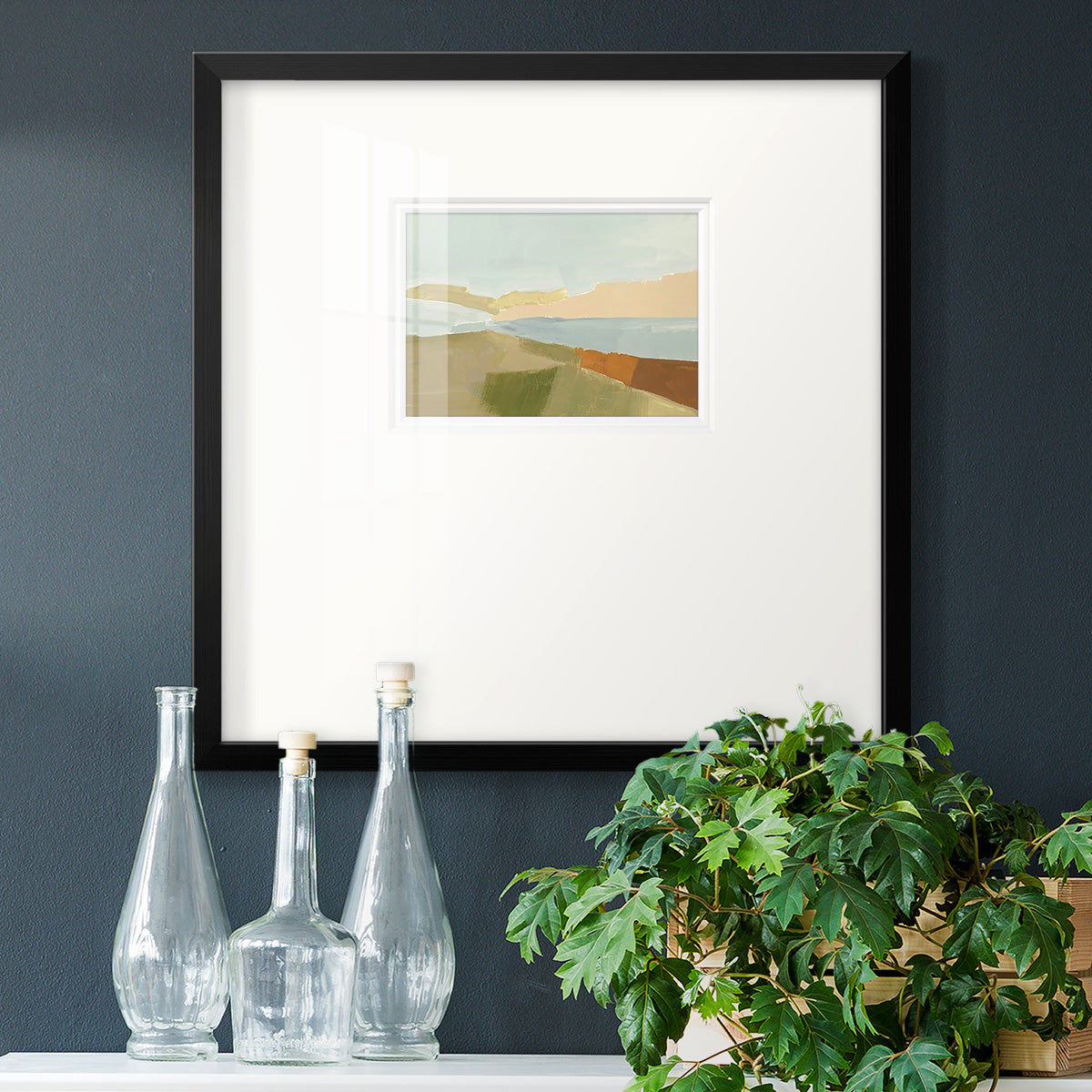 Stacked Landscape III Premium Framed Print Double Matboard
