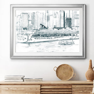 Ferryboats II - Modern Framed Art Print