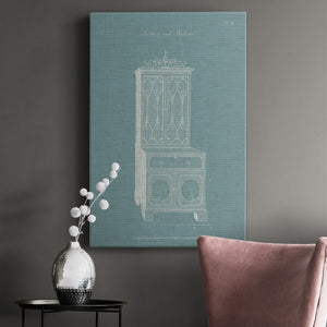 Hepplewhite Desk & Bookcase III - Canvas Art Print