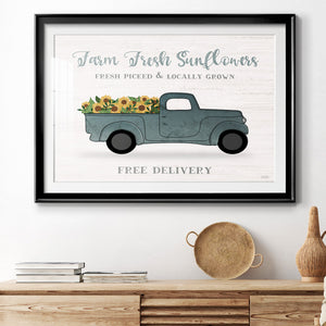 Farmers Market Truck - Modern Framed Art Print