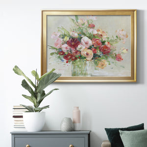 Just Peachy - Modern Framed Canvas Print