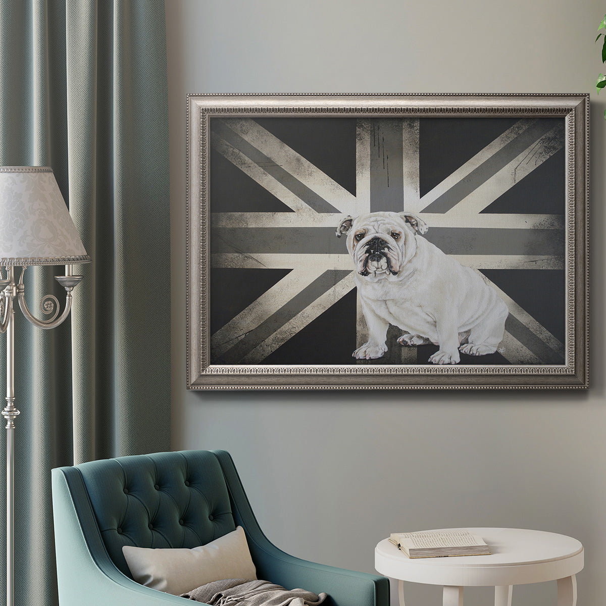 Best of British B&W Premium Framed Canvas- Ready to Hang