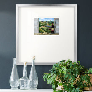 Tuscan Red and Vineyard Premium Framed Print Double Matboard