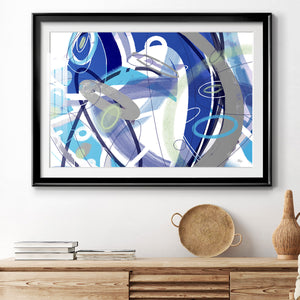 Blue Flow Premium Framed Print - Ready to Hang