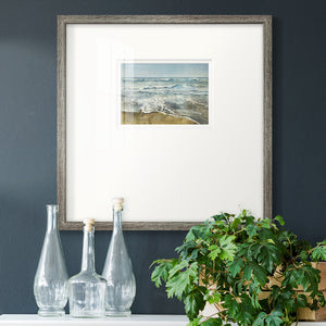 BEACHCOMBING Premium Framed Print Double Matboard