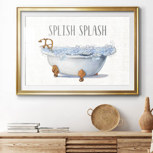 Splish Splash - Modern Framed Art Print