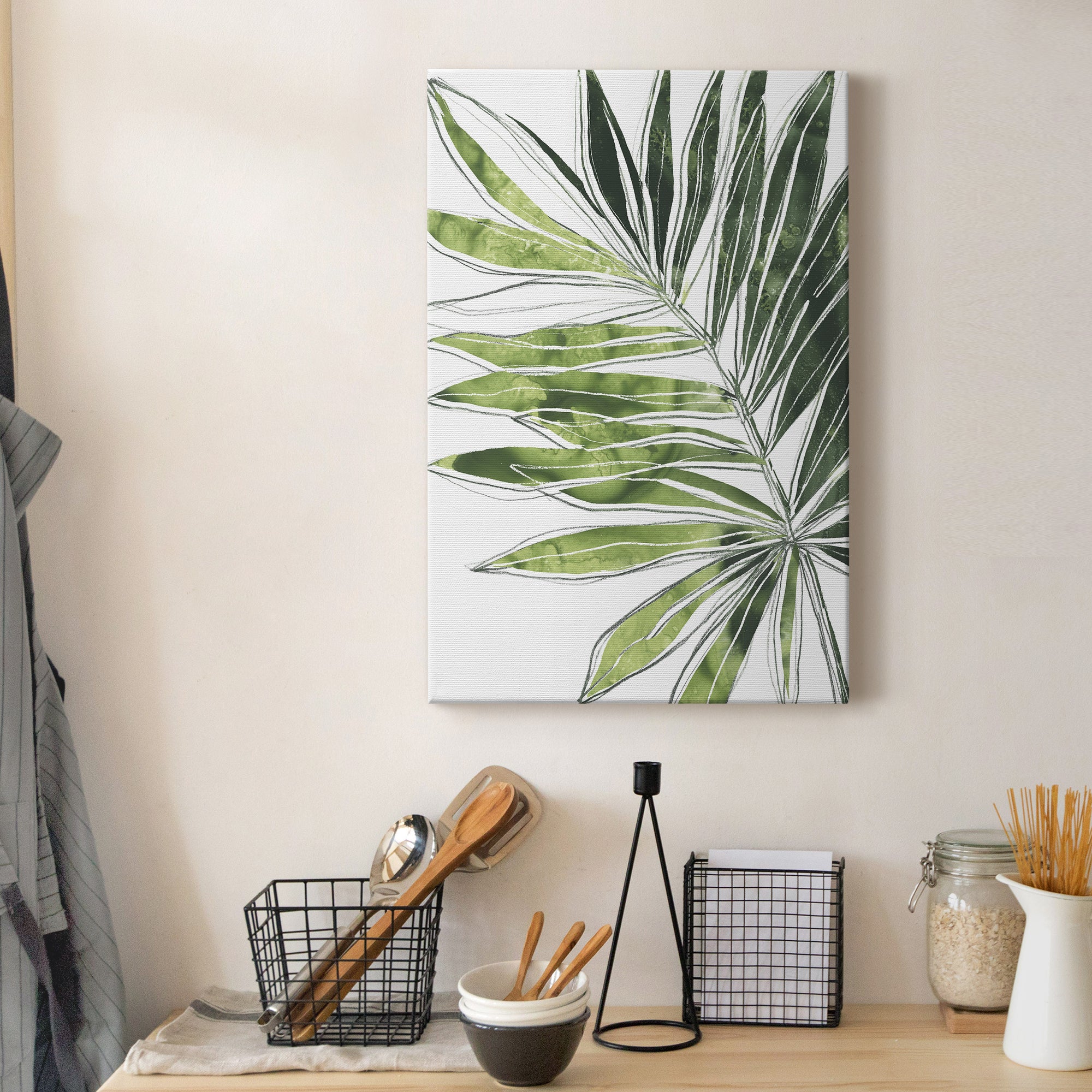 Expressive Palm IV Premium Gallery Wrapped Canvas - Ready to Hang