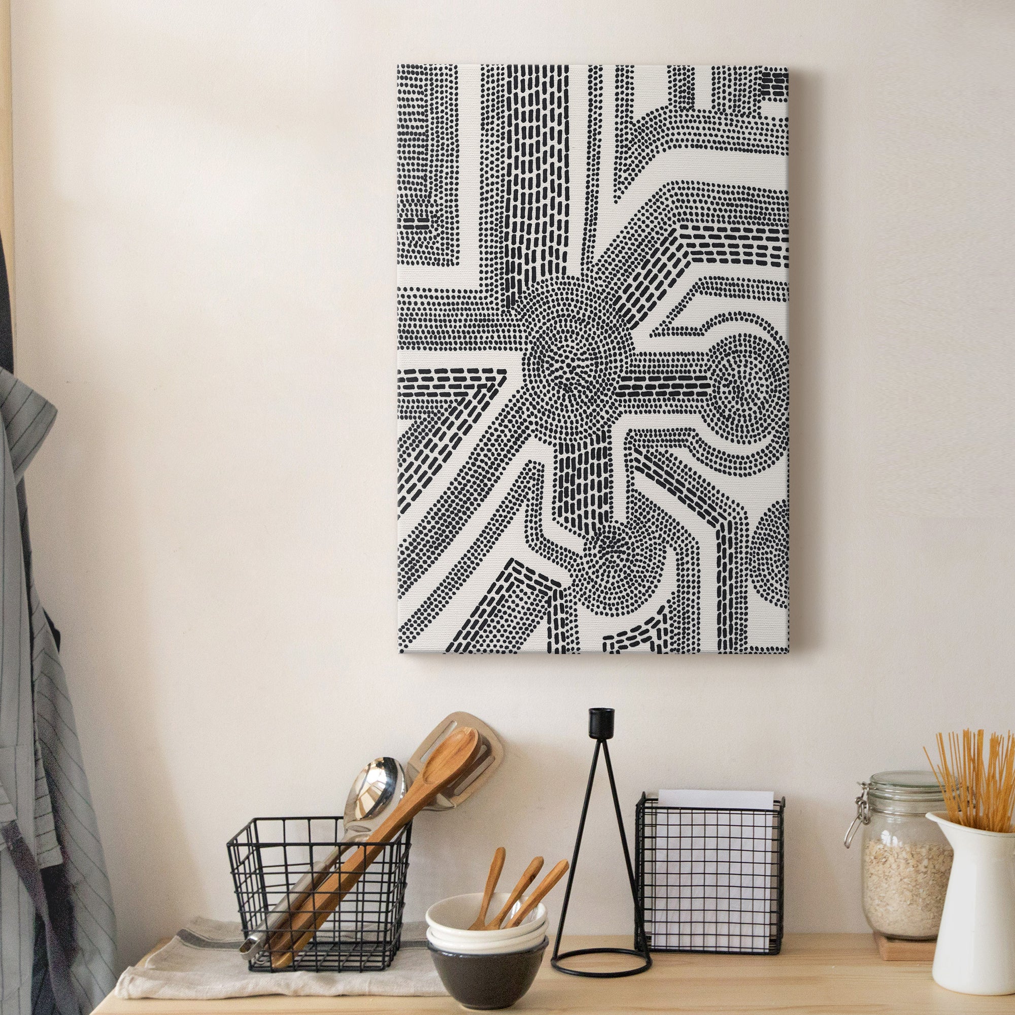 Dots and Dashes II Premium Gallery Wrapped Canvas - Ready to Hang