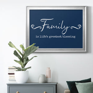 Family Greatest Blessing - Modern Framed Canvas Print