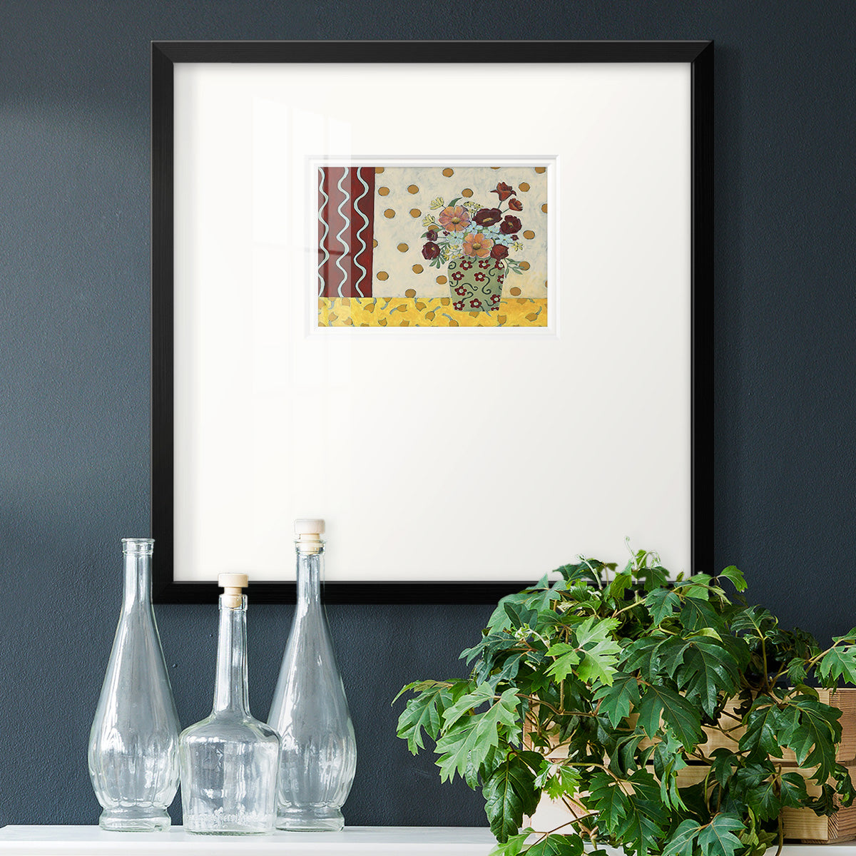 Flowerscape II Premium Framed Print Double Matboard