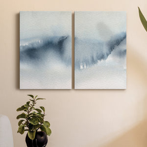 Summer Rain I Premium Gallery Wrapped Canvas - Ready to Hang - Set of 2 - 8 x 12 Each