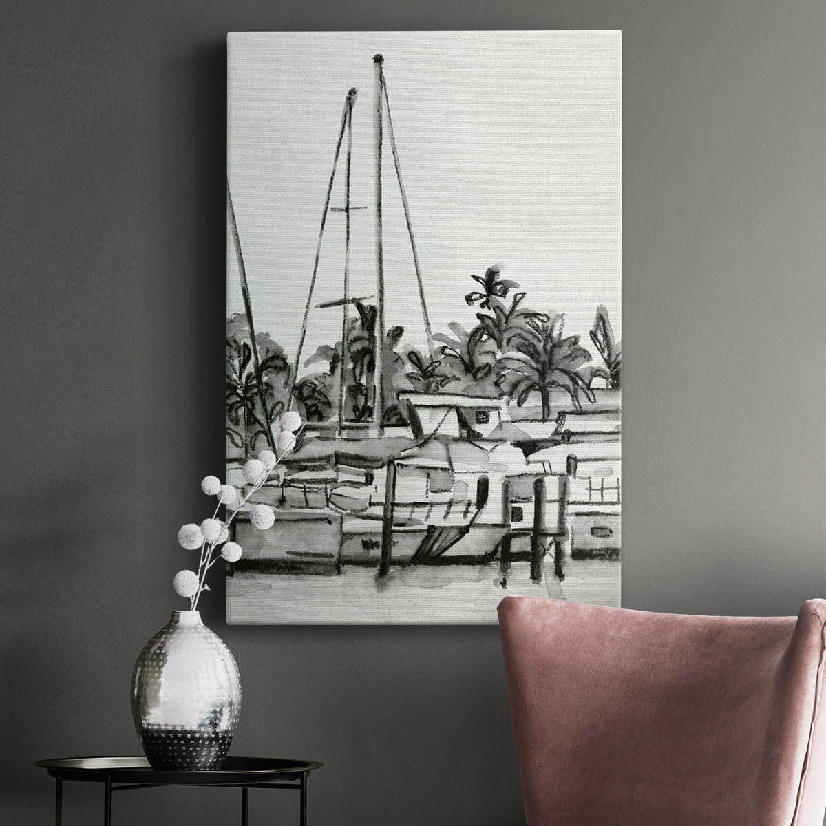 Neutral Tropics IV Premium Gallery Wrapped Canvas - Ready to Hang
