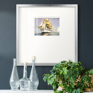 Golden Sail III Premium Framed Print Double Matboard