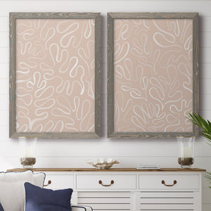 Matisse Pieces III - Barnwood Framed Canvas Set