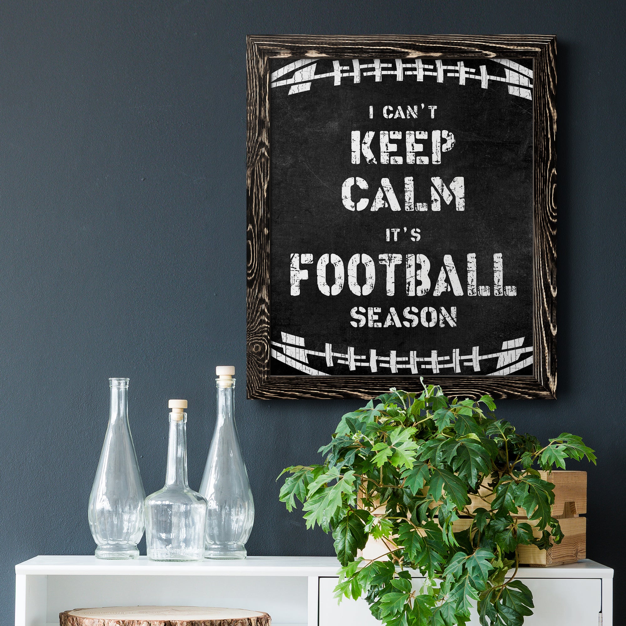 Can't Keep Calm - Premium Canvas Framed in Barnwood - Ready to Hang