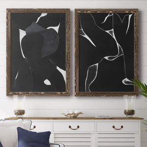 Night Bloom I - Premium Framed Canvas 2 Piece Set - Ready to Hang