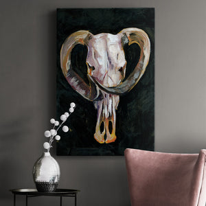 Horned Skull II - Canvas Art Print