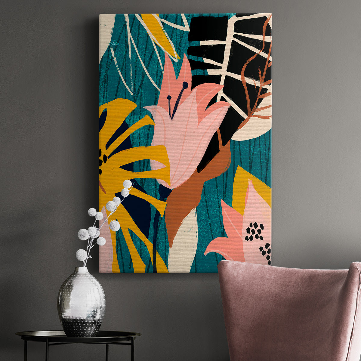 Lily Lagoon II Premium Gallery Wrapped Canvas - Ready to Hang