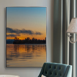 Molten Gold - Framed Premium Gallery Wrapped Canvas L Frame - Ready to Hang